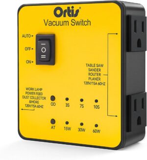 Automatic Vacuum Switch for 2 power tools Yellow