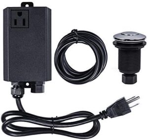 Garbage Disposal Air Switch Kit Sink Top Waste Disposal Single Outlet Stainless Steel Polished