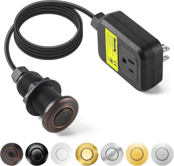 Garbage Disposal Air Switch Kit Sink Top Waste long Oil Rubbed Bronze